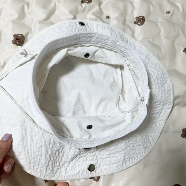 [BUNJANG] White Bucket Hat / 흰색 화이트 버킷햇 모자