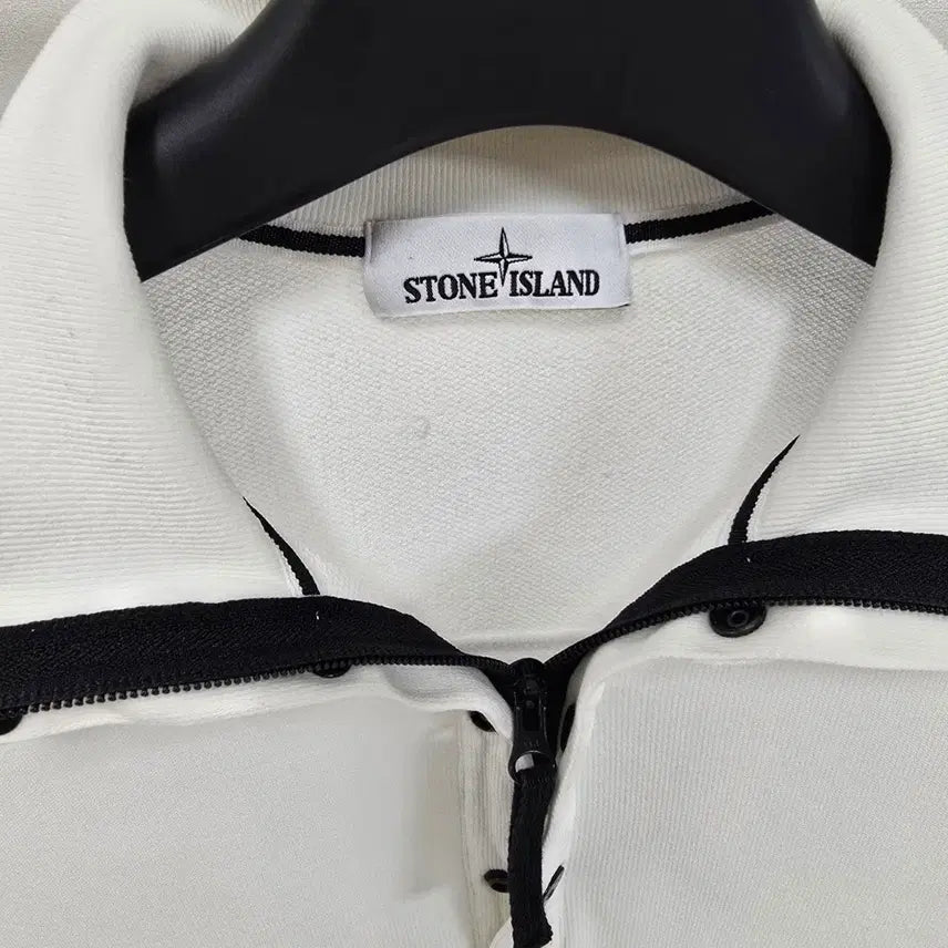[BUNJANG] Stone Island Half-Zip Polo T-Shirt Size S (Recommended 90-95) / 스톤아일랜드 하프집업 카라 티셔츠 s사이즈 90 95 판매