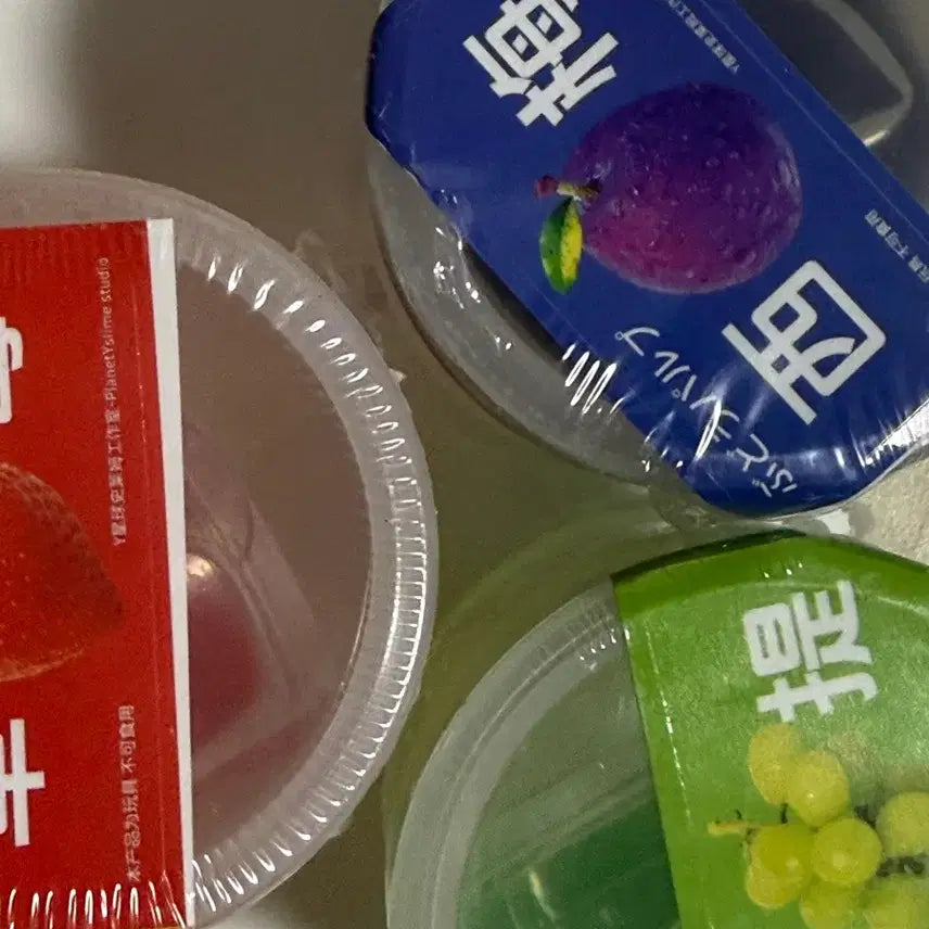 [BUNJANG] Fruit Water Bottle Slime (Strawberry/Green Grape/Plum) / 가짜물통 과일 중국 슬라임 중슬 딸기/청포도/자두