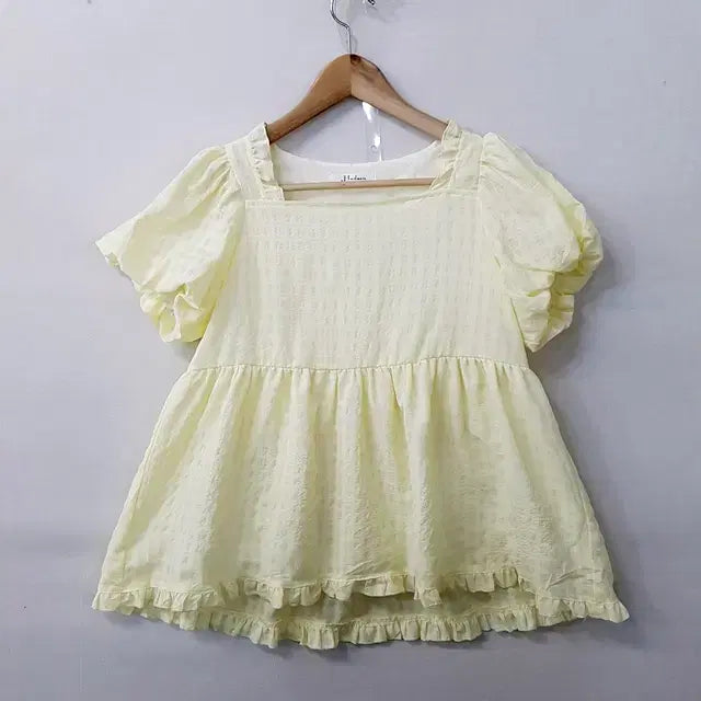 [BUNJANG] Hudson Honey Yellow Blouse / Hudson Honey 블라우스 옐로우
