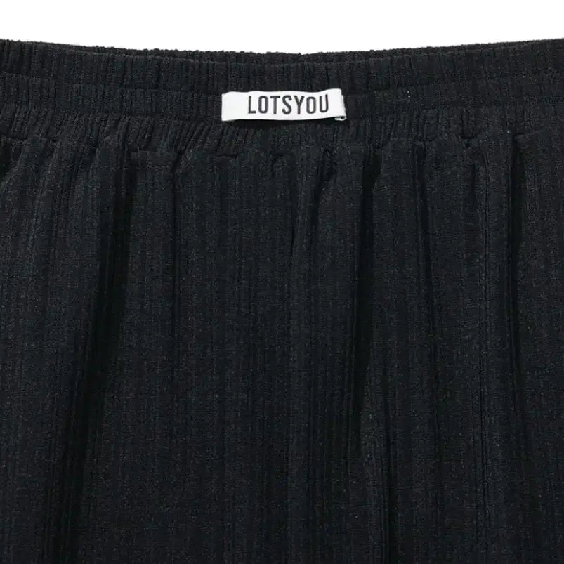 [BUNJANG] LotsU Flare Cool Pants Black Free Size / (새상품) 라츠유 플레어 쿨 팬츠 블랙 프리사이즈