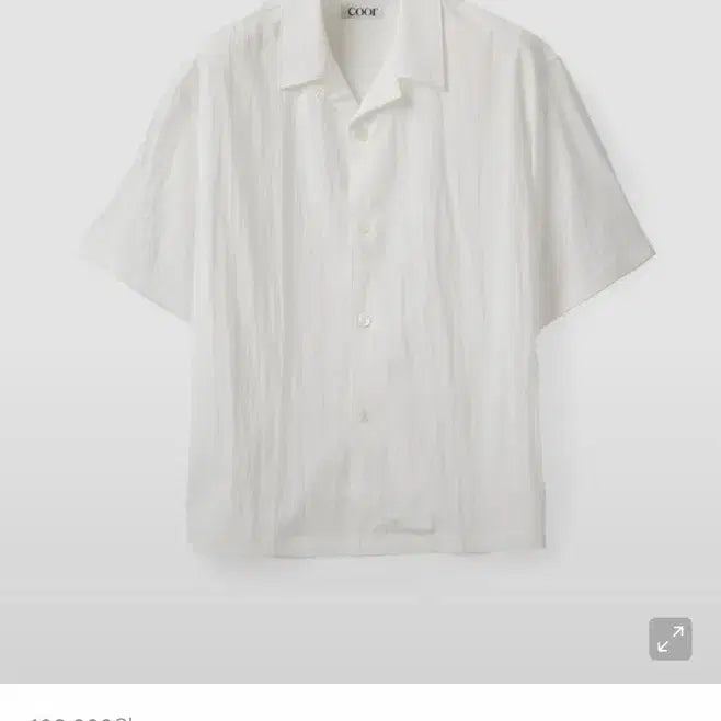 [BUNJANG] Coour Natural Open Collar Shirt (White) / 쿠어 내추럴 오픈 카라 셔츠 (화이트)