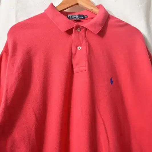 [BUNJANG] Polo Ralph Lauren Red Short Sleeve Polo Shirt XL / 폴로 랄플로렌 PK셔츠 카라티 M0736