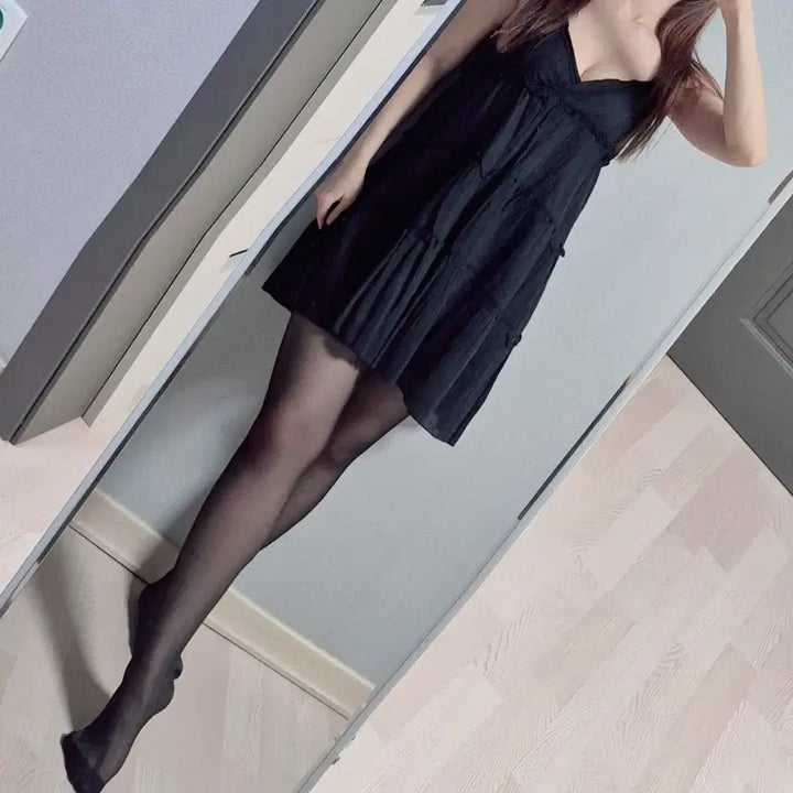 [BUNJANG] Frill Sleeveless Mini Dress / 귀여운 프릴 민소매 원피스
