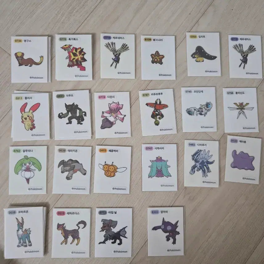[BUNJANG] Pokemon Stickers / 포켓몬 띠부씰 판매