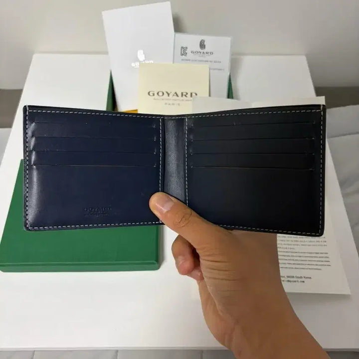 [BUNJANG] Goyard Victorie Wallet Navy / 고야드빅투아르 반지갑 네이비(풀구성)
