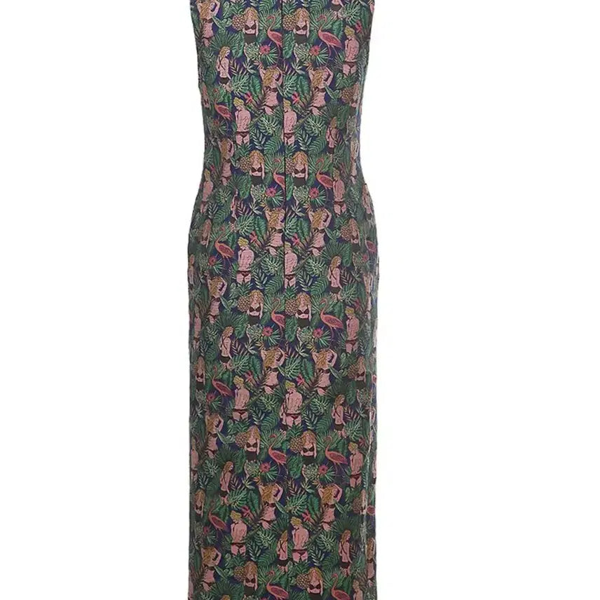 [BUNJANG] Siholin Tropical Flamingo Print One-Piece Dress / 씨호린 원피스