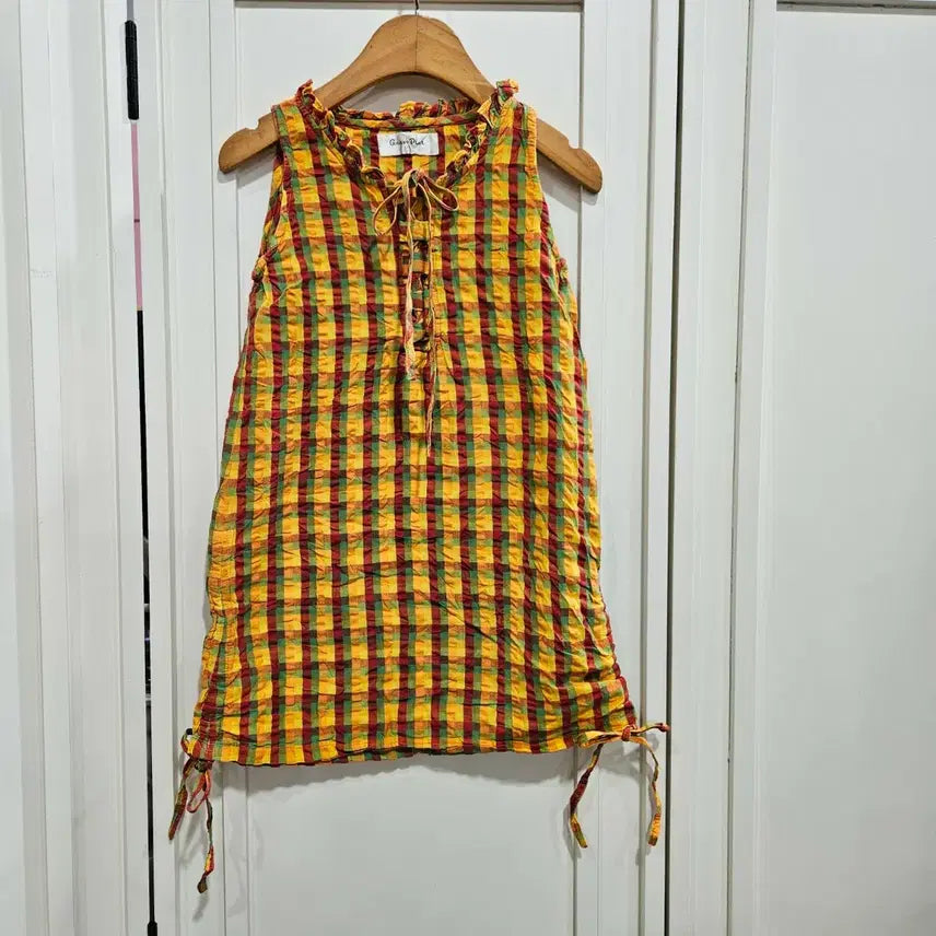 [BUNJANG] 110 Glen Check Sleeveless Dress / 110 글렌체크 민소매 원피스