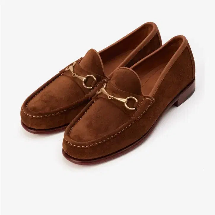 [BUNJANG] Carmina 80746 Suede Snuff Loafers / 까르미나 80746 스웨이드 스너프 / 8