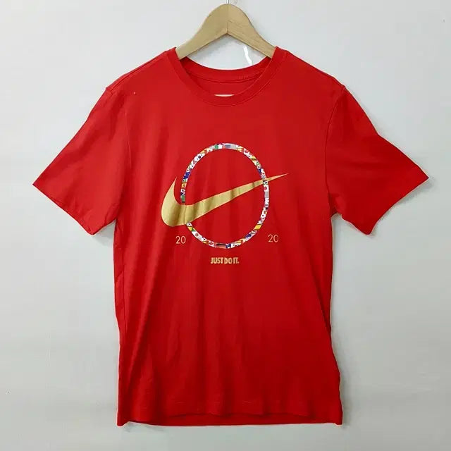 [BUNJANG] Nike Red Cotton T-Shirt (Size S) / NIKE 나이키 티셔츠 레드