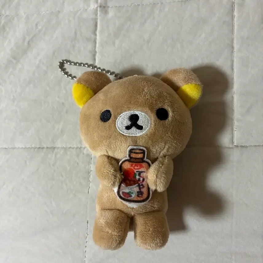 [BUNJANG] Rilakkuma 2022 Soy Sauce Plush Keychain / 2022 리락쿠마 인형 키링