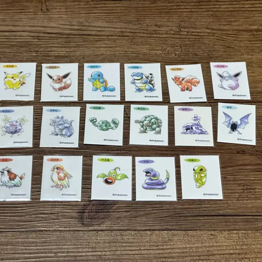 [BUNJANG] Pokemon 30th Anniversary Artwork 17-Piece Bundle Set / [최저가] 포켓몬 띠부씰 30주년 아트워크 17장 일괄 판매합니다:)