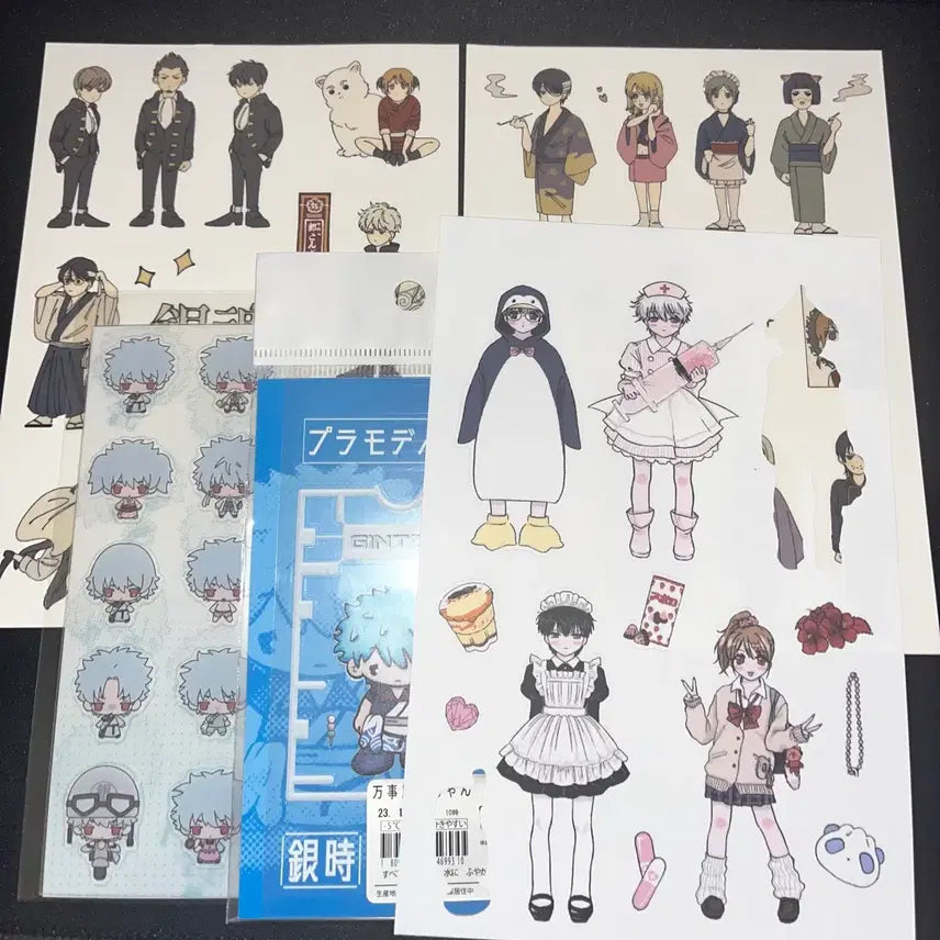 [BUNJANG] Gintama Stickers Bundle Set / 토가님 한백님 등 은혼 스티커 비공굿 다꾸 일괄