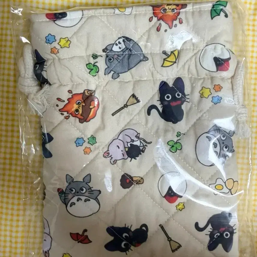 [BUNJANG] Ghibli Characters Quilting Pouch / 지브리 캐릭터 퀼팅 파우치