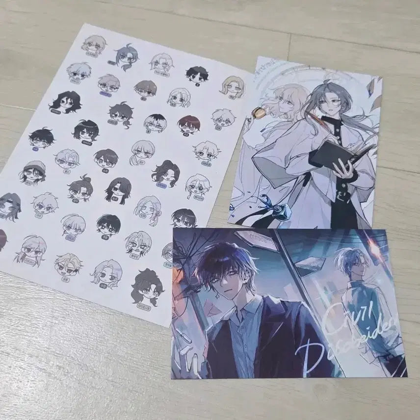 [BUNJANG] Moetics Special Edition Postcard &amp; Sticker Set / 흐아악님 모에틱스 특전 엽서, 스티커 판매