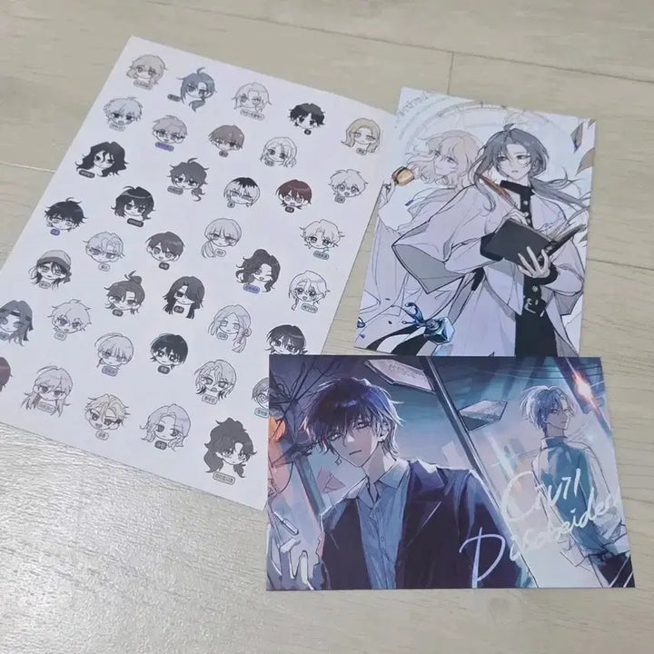 [BUNJANG] Moetics Special Edition Postcard &amp; Sticker Set / 흐아악님 모에틱스 특전 엽서, 스티커 판매