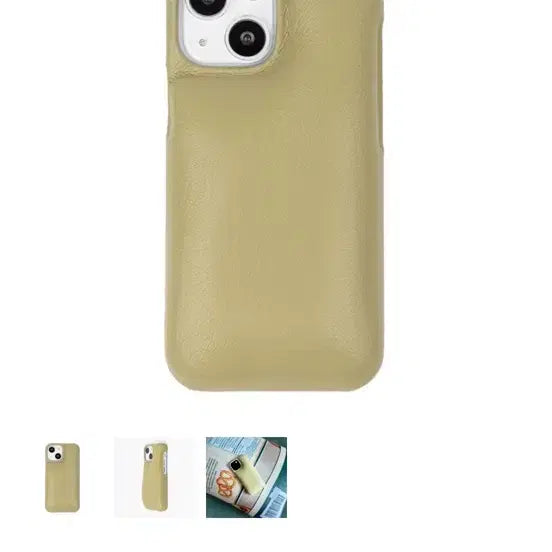 [BUNJANG] The Soft Ivory Soft Leather Cushion Case for iPhone / *acc 더소프트아이보리 Soft leather cushion case