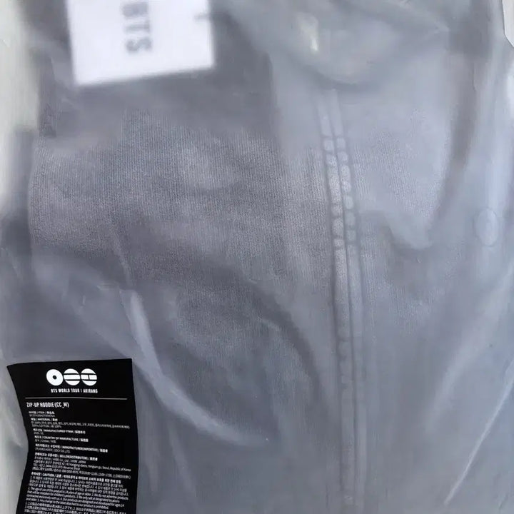 [BUNJANG] BTS Zip-Up Hoodie Charcoal / BTS 방탄소년단 집업 후디 짚업 후드 차콜 S M L
