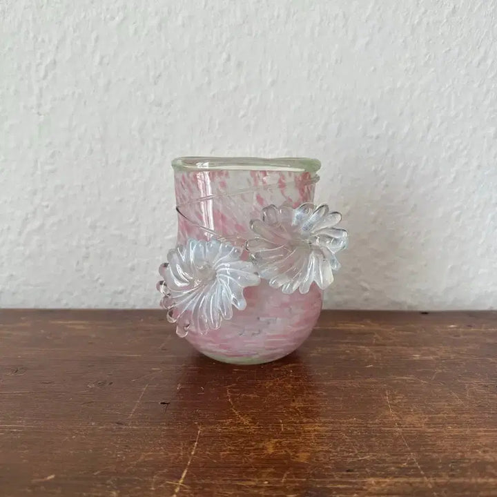 [BUNJANG] Murano Art Glass Pink Vase / 이탈리아)빈티지 무라노 핑크 유리병