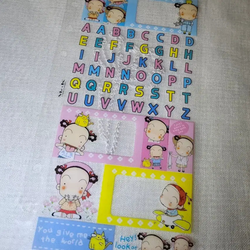 [BUNJANG] MR.K 6-Hole Diary Stickers Classic Stationery / 엠알케이 미스터케이 콩콩이 6공 다이어리 스티커 고전문구 다꾸