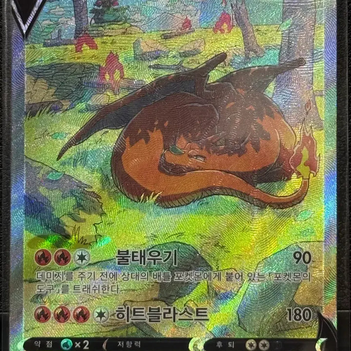 [BUNJANG] Pokemon Card Charizard V SAR Error Card / (오류카드) 포켓몬카드 리자몽V SAR