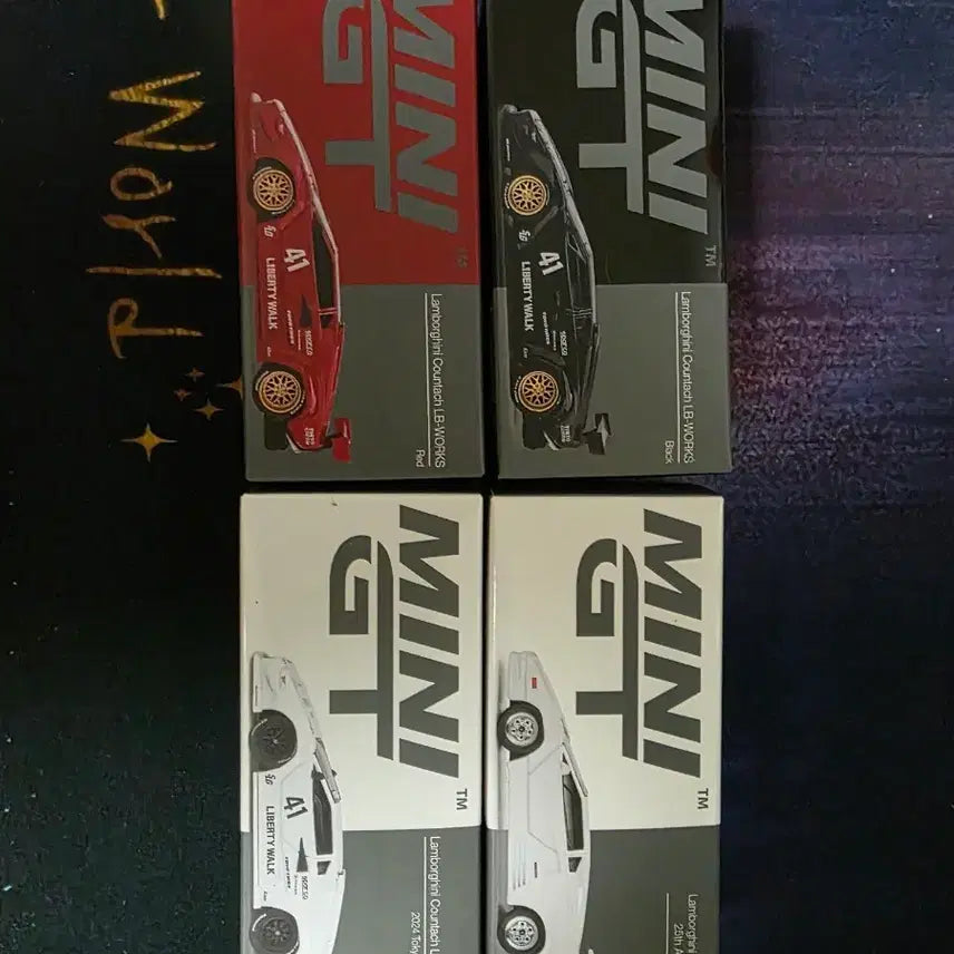 [BUNJANG] MiniGT Lamborghini Countach LB-WORKS 4-Set Bundle / 미니GT 람보르기니 쿤타치 LB-WORKS 4종 일괄 판매합니다