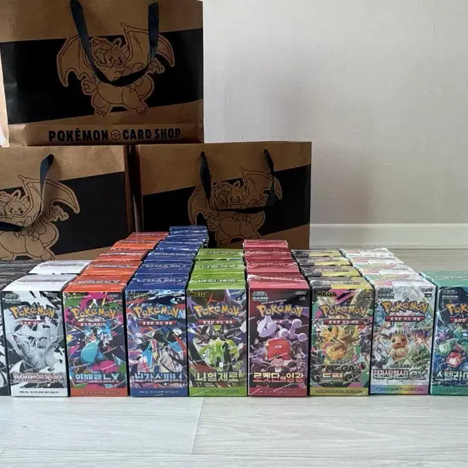 [BUNJANG] Pokemon Card Game TCG Booster Box Bundle Set / 포켓몬카드박스 4개 일괄판매 슈링크ㅇ