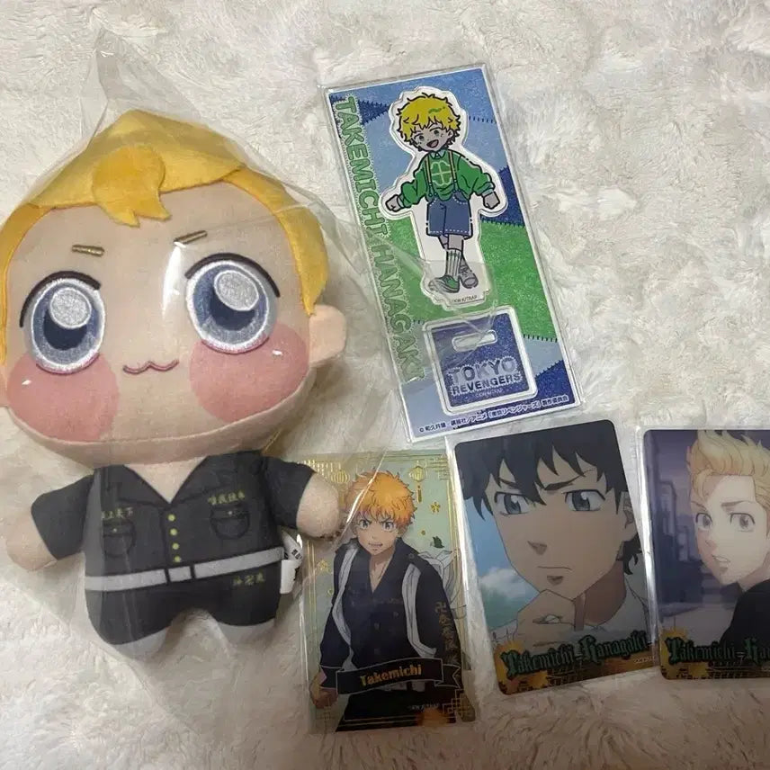 [BUNJANG] Tokyo Revengers Haitani Ran &amp; Hanagaki Takeomi Chonky Plush Bundle / 도쿄리벤저스 도리벤 타케미치 쵸피누이 포카 아크릴스탠드 일괄 판매