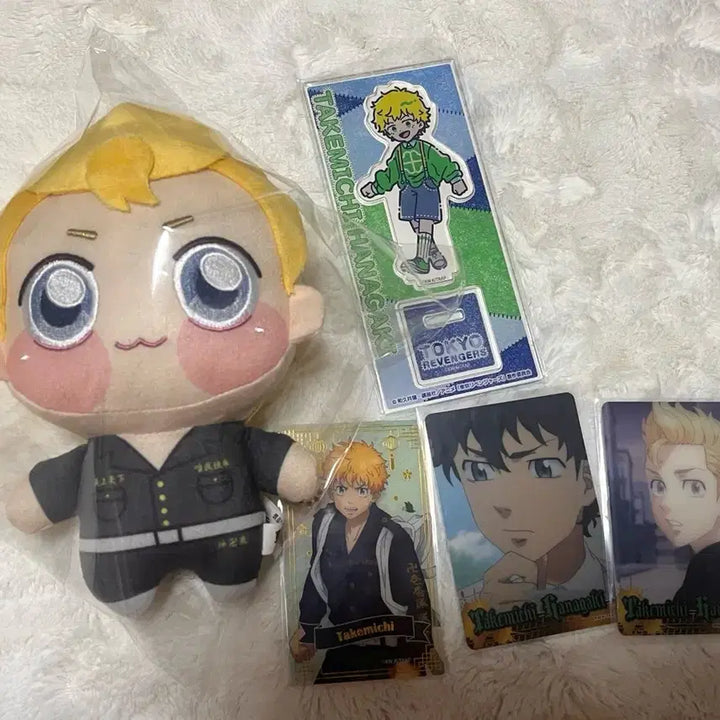 [BUNJANG] Tokyo Revengers Haitani Ran &amp; Hanagaki Takeomi Chonky Plush Bundle / 도쿄리벤저스 도리벤 타케미치 쵸피누이 포카 아크릴스탠드 일괄 판매
