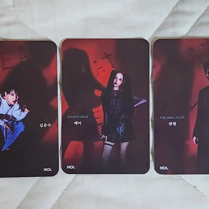 [BUNJANG] Death Note Musical Special Edition Photocard &amp; Accordion Postcard Set / 데스노트 뮤지컬 특전 포토카드 아코디언 엽서 놀 death note