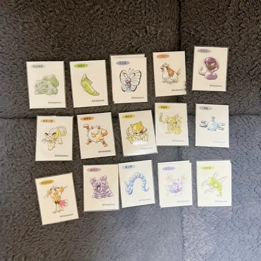 [BUNJANG] 30th Anniversary Artwork Sticker Individual/Bundle Set / 포켓몬 띠부씰 아트워크/시즌5 개별/일괄 판매