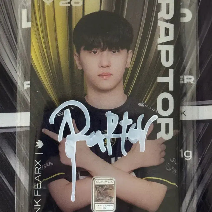[BUNJANG] LCK Korea Minting Corporation Raptor Player Silver Card (Autographed) / LCK 한국조폐공사 실버카드 랩터 BNK (친필 사인)