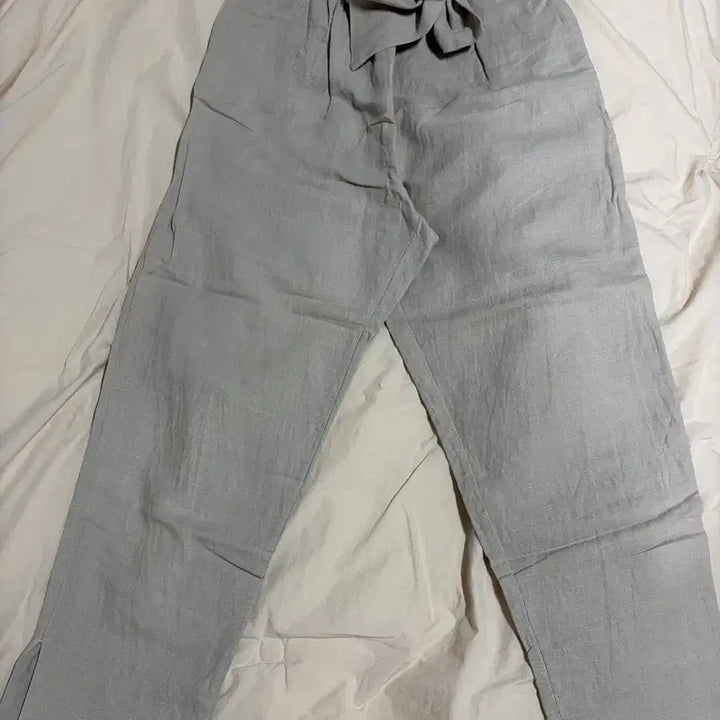 [BUNJANG] Linen Pants (Oat Grey, M) / 린넨 팬츠 (오트그레이, M)