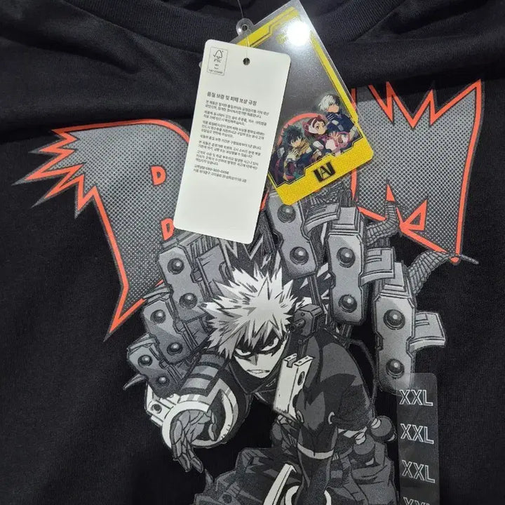 [BUNJANG] SPAO Bakugo T-Shirt 2XL New / 스파오 바쿠고 티셔츠 2XL 새상품