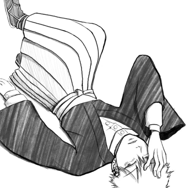 [BUNJANG] Sketch Style Black and White Character Commission / 낙서퀄 흑백 커미션