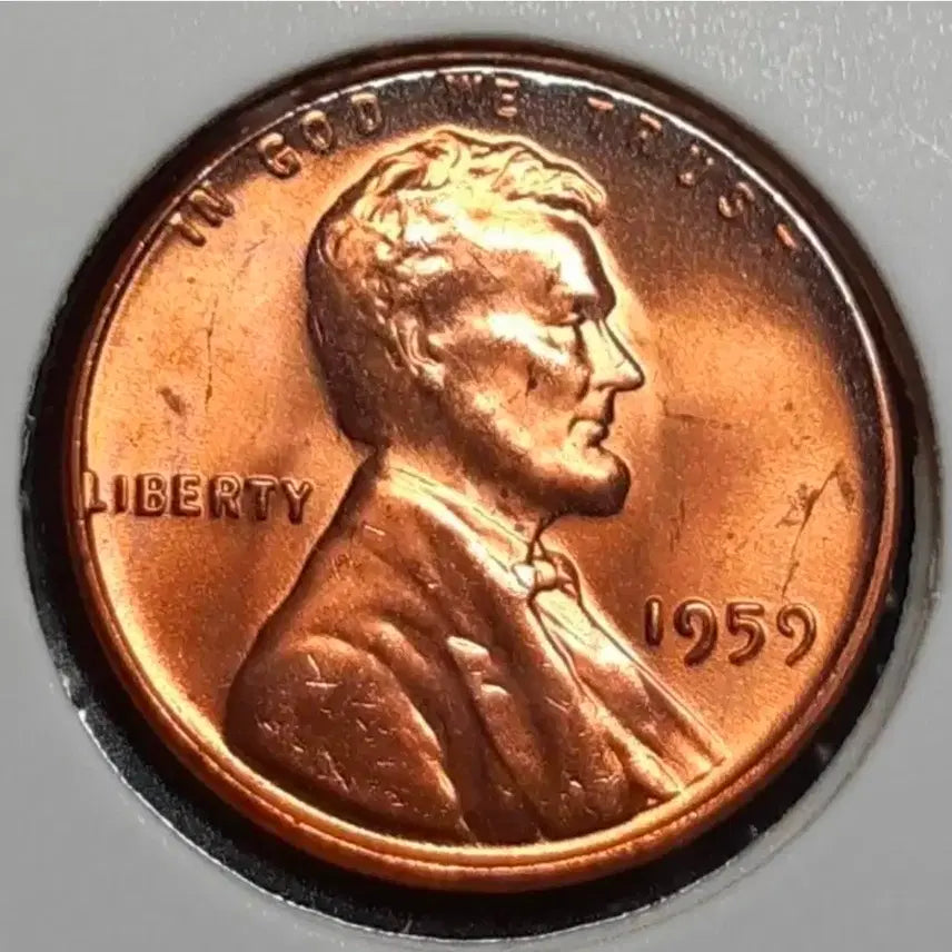 [BUNJANG] 1959 Lincoln Cent Uncirculated Coin / 미국 미사용 1959년 링컨 1센트.외국주화 주화 화폐 동전