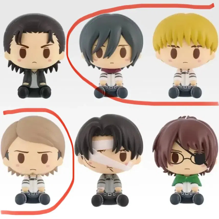 [BUNJANG] Attack on Titan Chocoinu 3종 Bundle Set / 새상품) 진격의거인 H상 초코노코 3종 일괄