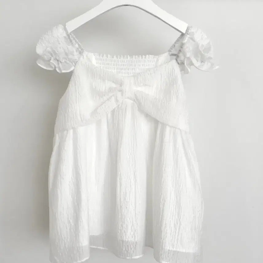 [BUNJANG] Puff Sleeve Blouse White / 퍼프 소매 블라우스 화이트