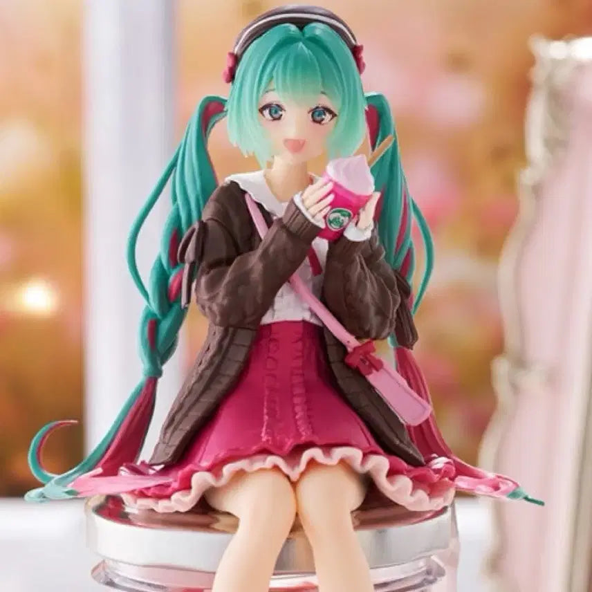 [BUNJANG] Vocaloid Hatsune Miku Autumn Date Pink Version Figure / 보컬로이드 하츠네 미쿠 가을데이트 핑크버전 피규어