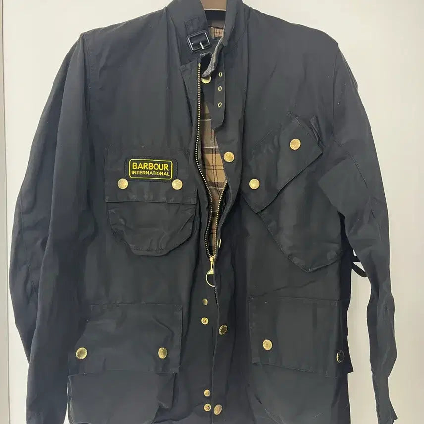 [BUNJANG] Barbour International Wax Jacket - Black / 바버 인터내셔널 자켓 블랙