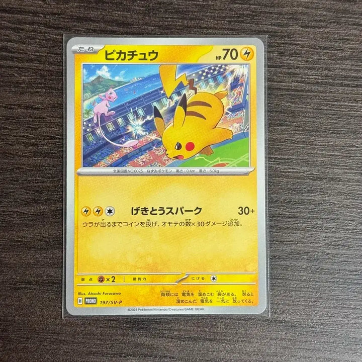 [BUNJANG] Pokemon Card Pikachu (Mew) Gym Promo 197/SV-P / 포켓몬카드 피카츄(뮤) 짐프로모 판매 57-g6