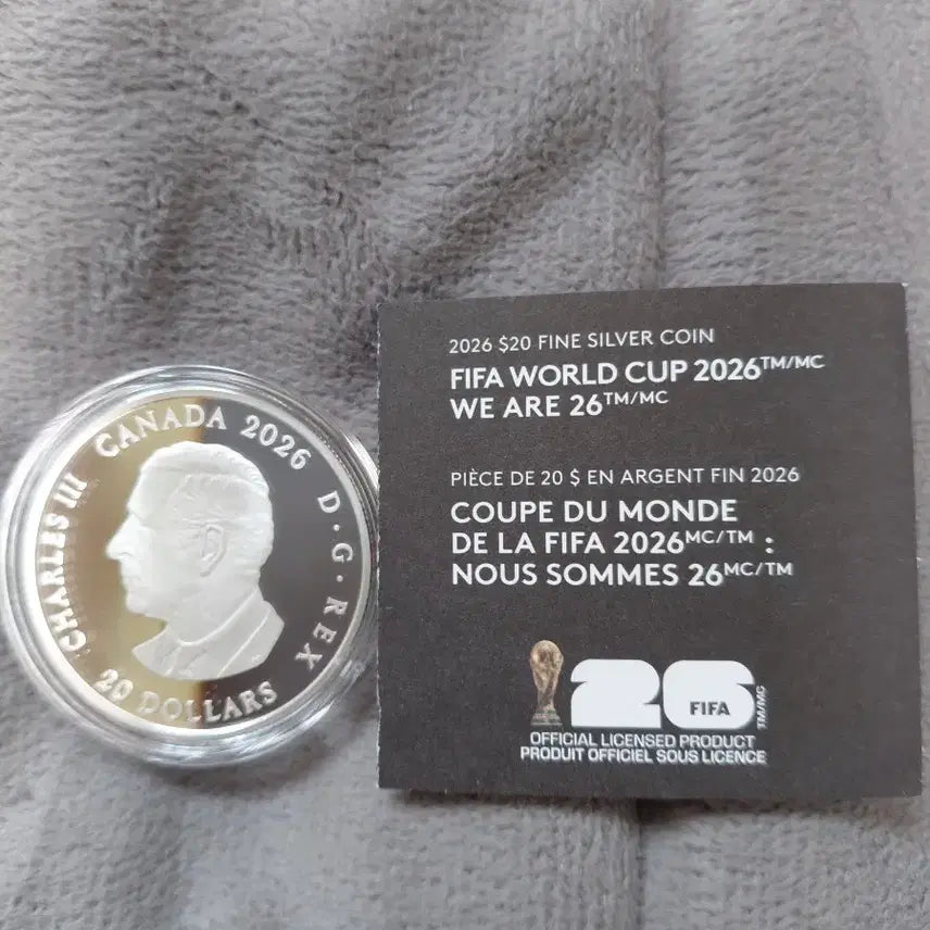 [BUNJANG] 2026 FIFA World Cup Commemorative Coin - 1 oz Silver / FIFA 월드컵 기념주화 2026년 색체 은화 1온스