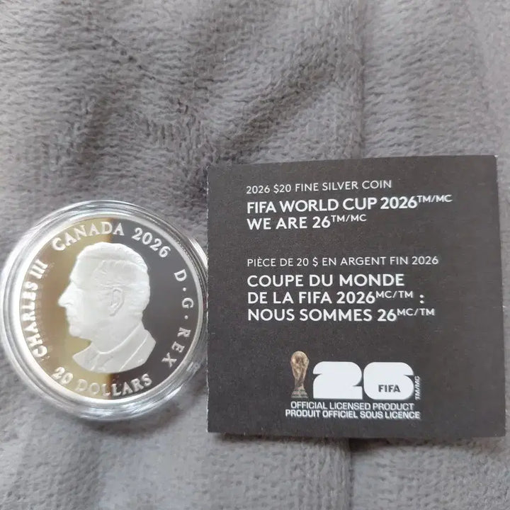 [BUNJANG] 2026 FIFA World Cup Commemorative Coin - 1 oz Silver / FIFA 월드컵 기념주화 2026년 색체 은화 1온스