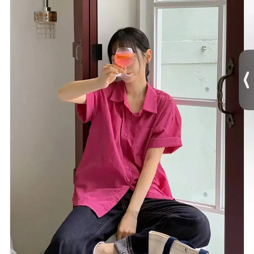 [BUNJANG] Oversized Cotton Shirt (Black, White) / 44~110 빅사이즈 오버핏 바스락 셔츠(블랙,화이트)