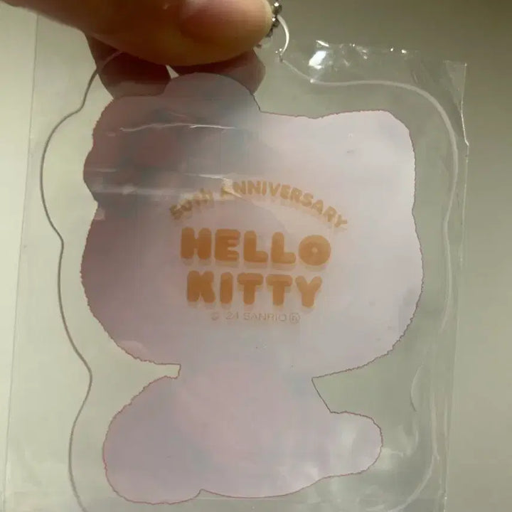 [BUNJANG] Hello Kitty 50th Anniversary Glitter Eyelashes Plush Doll / 헬로키티 50주년 애니버서리 속눈썹 키티+아크릴 키링