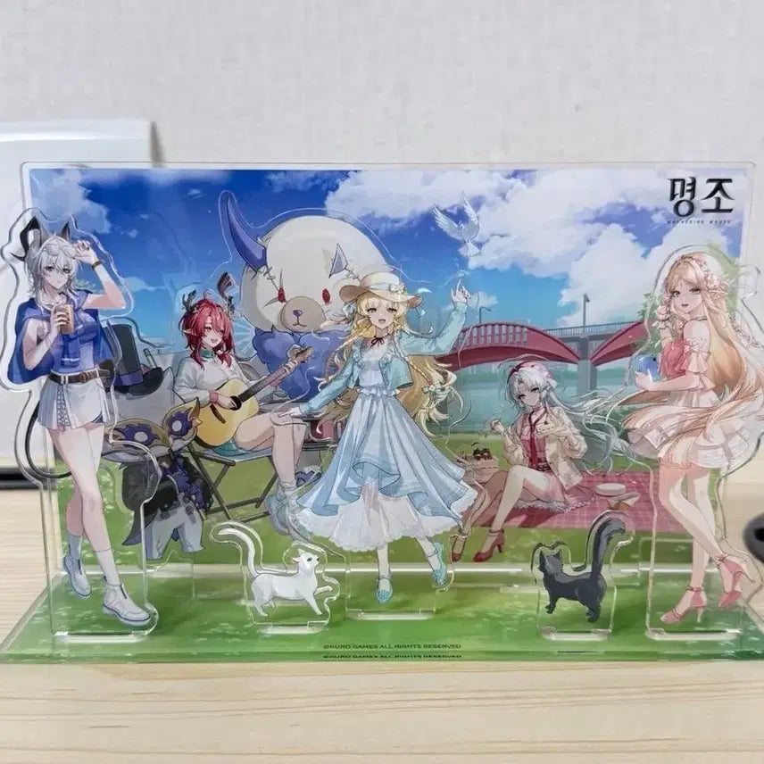 [BUNJANG] Meow World 1st Anniversary Festival Acrylic Diorama &amp; Display Frame / 명조 1주년 페스티벌 아크릴 디오라마 카르티시아 카를로타 페비 샤콘 젠유