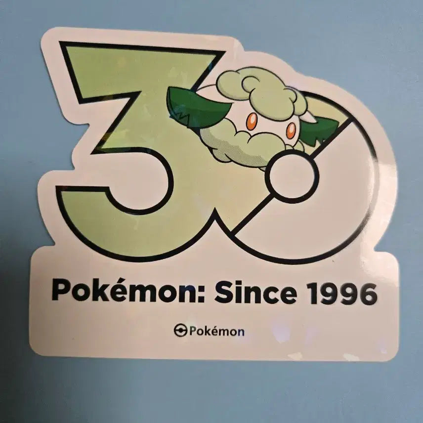 [BUNJANG] Pokemon 30th Anniversary Logo Sticker / 포켓몬 30주년 로고 스티커 소미안