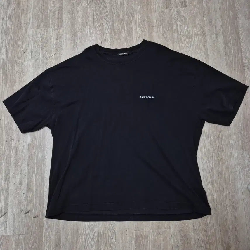 [BUNJANG] Balenciaga DEFILE Lettering Short Sleeve T-Shirt XL / 발렌시아가 DEFILE 레터링 반팔티셔츠 XL(105)
