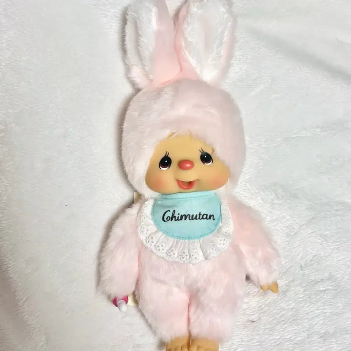 [BUNJANG] Monchhichi Chimutan Standard S Rabbit Pink Plush / 몬치치 치무탄 스탠다드 s 토끼 핑크