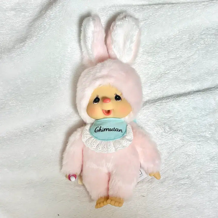 [BUNJANG] Monchhichi Chimutan Standard S Rabbit Pink Plush / 몬치치 치무탄 스탠다드 s 토끼 핑크